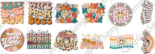 Mother’s Day RETRO SUBLIMATION Transfer Bundles
