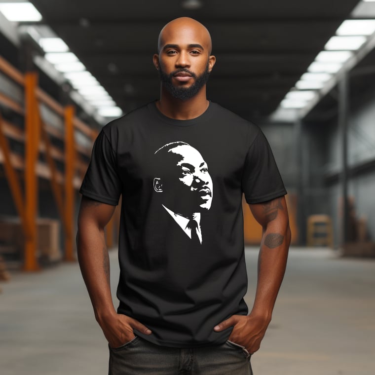 MLK Image (Screenprint Transfer)