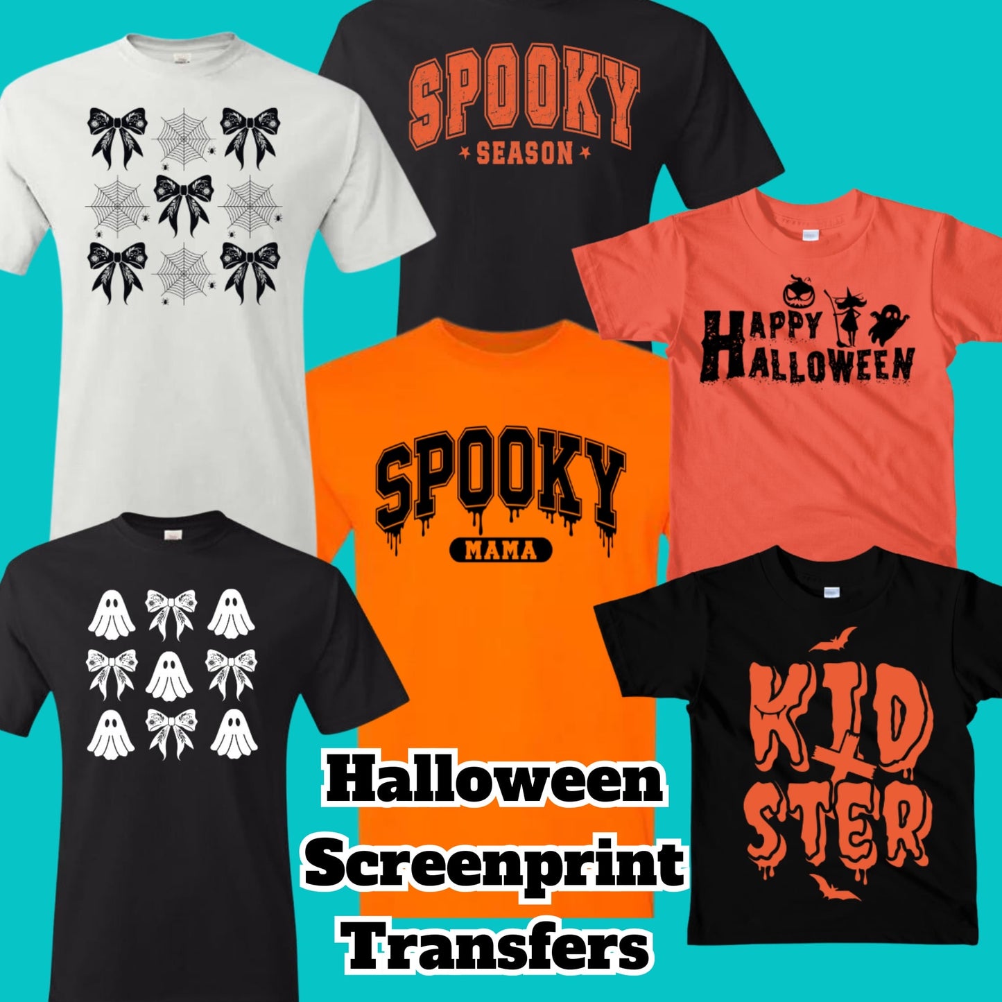 Halloween Screen Print Transfer Bundle