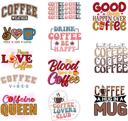 Coffee Sublimation Gang Sheet