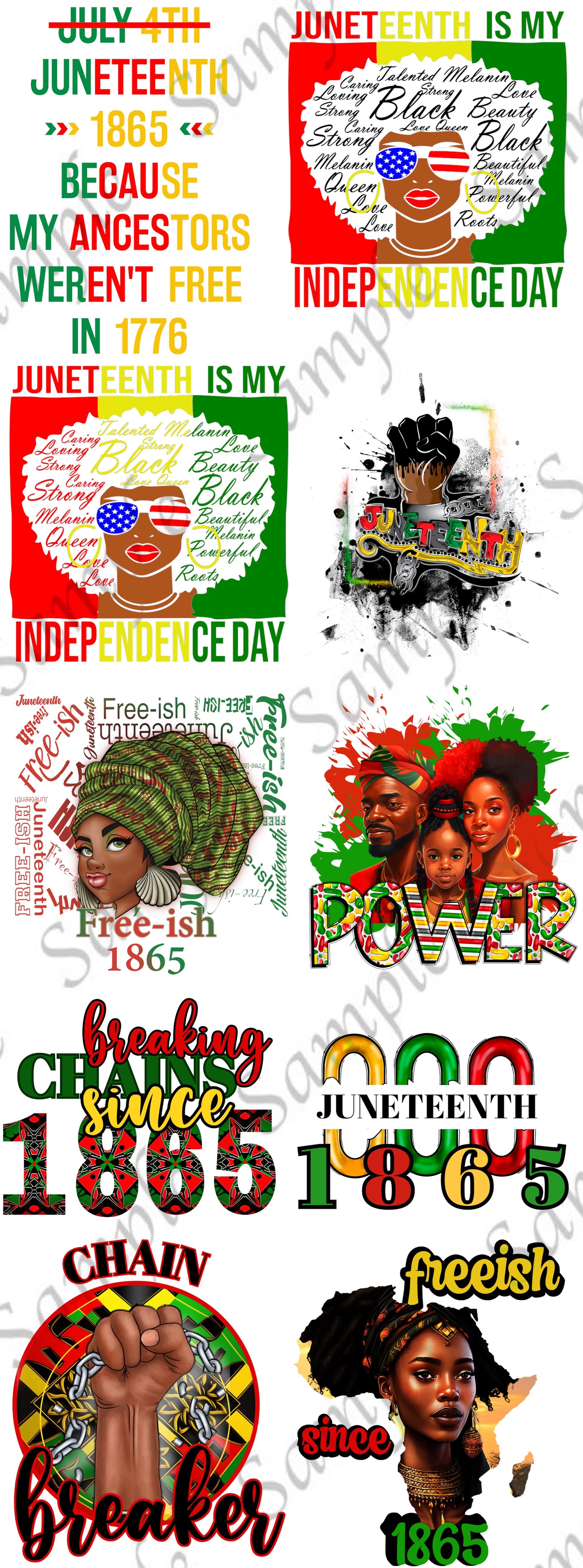 Juneteenth Sublimation Tumbler Bundle 2