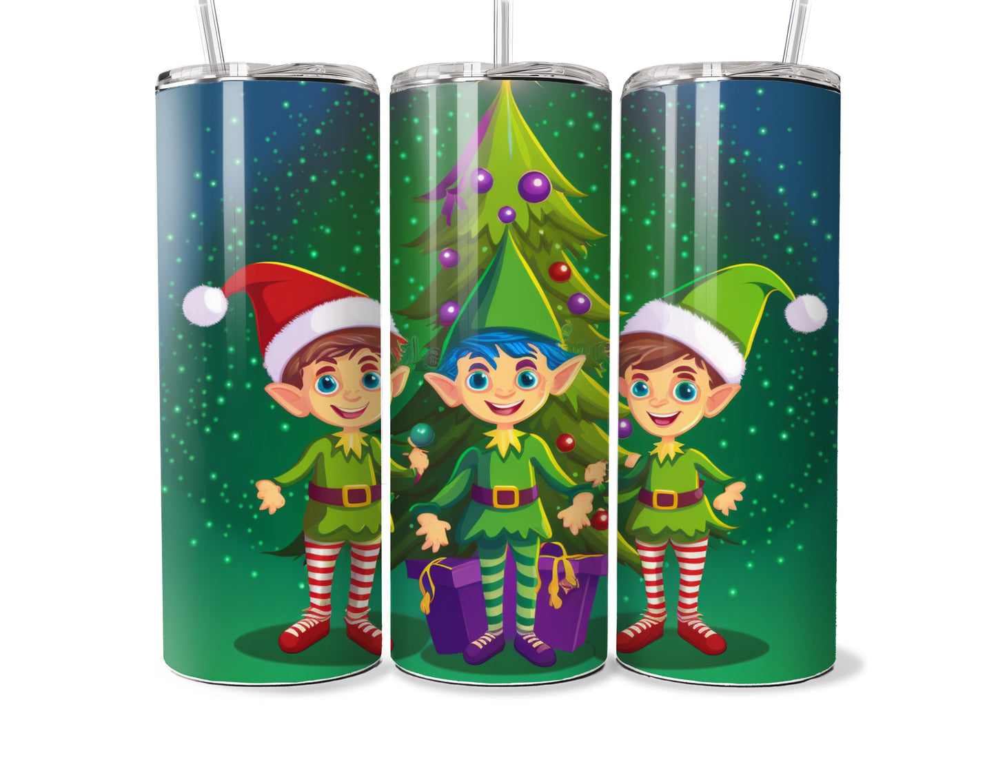 Christmas-1 TUMBLER WRAPS (2pks)