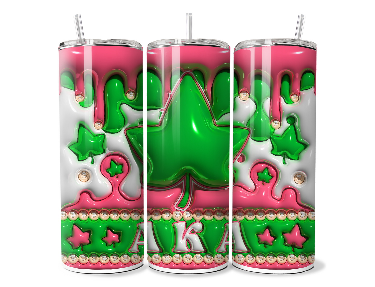 Divine 9 (BUBBLE) 20oz Sublimation Tumbler Wraps