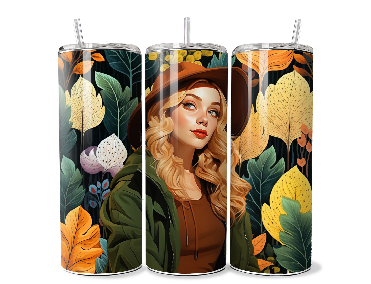 $2 Tuesday ONLY - Fall Ladies (Tumbler Wraps) (Sublimation)