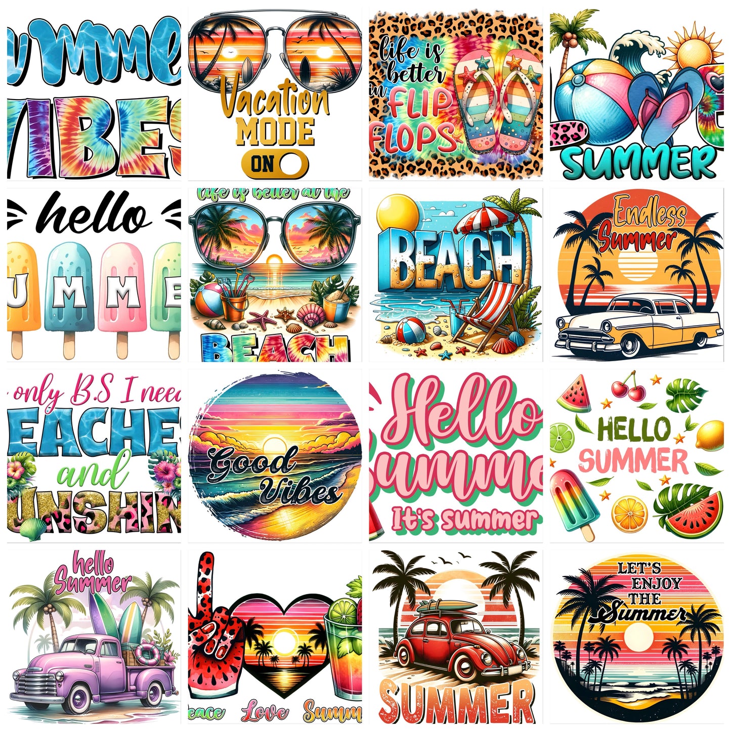 Summertime Sublimation Transfers
