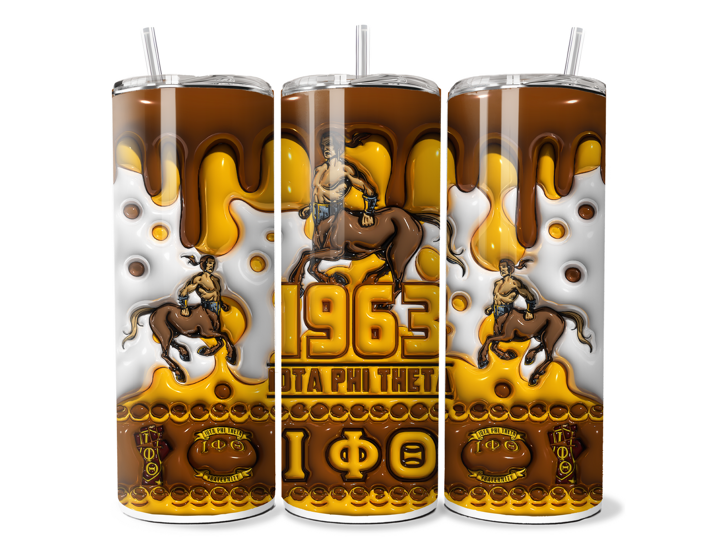 Divine 9 (BUBBLE) 20oz Sublimation Tumbler Wraps