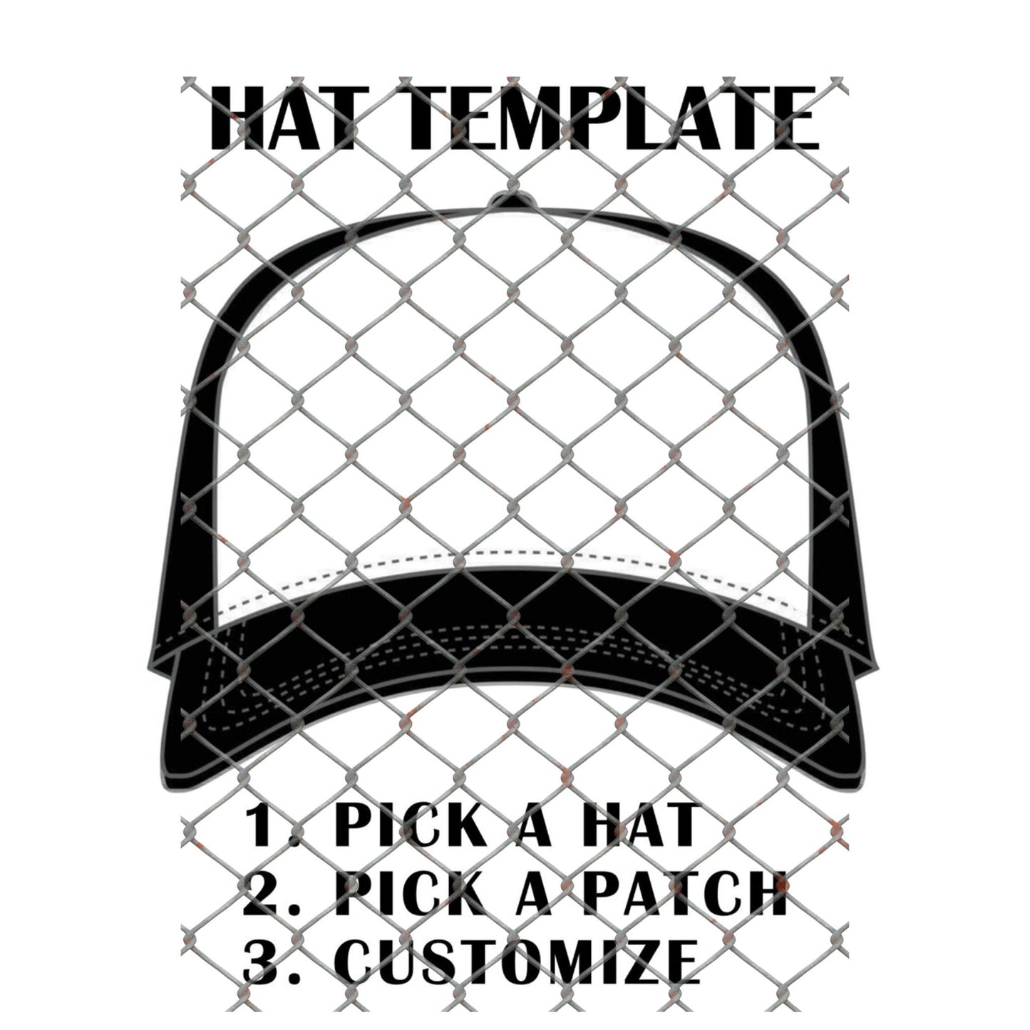 Trucker Hat Template (Digital Download)
