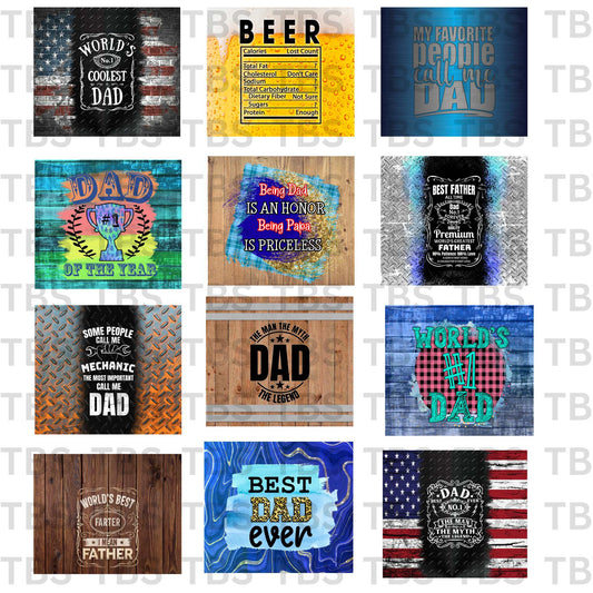 20oz FATHER'S DAY Tumbler Wrap Bundle (Sublimation)