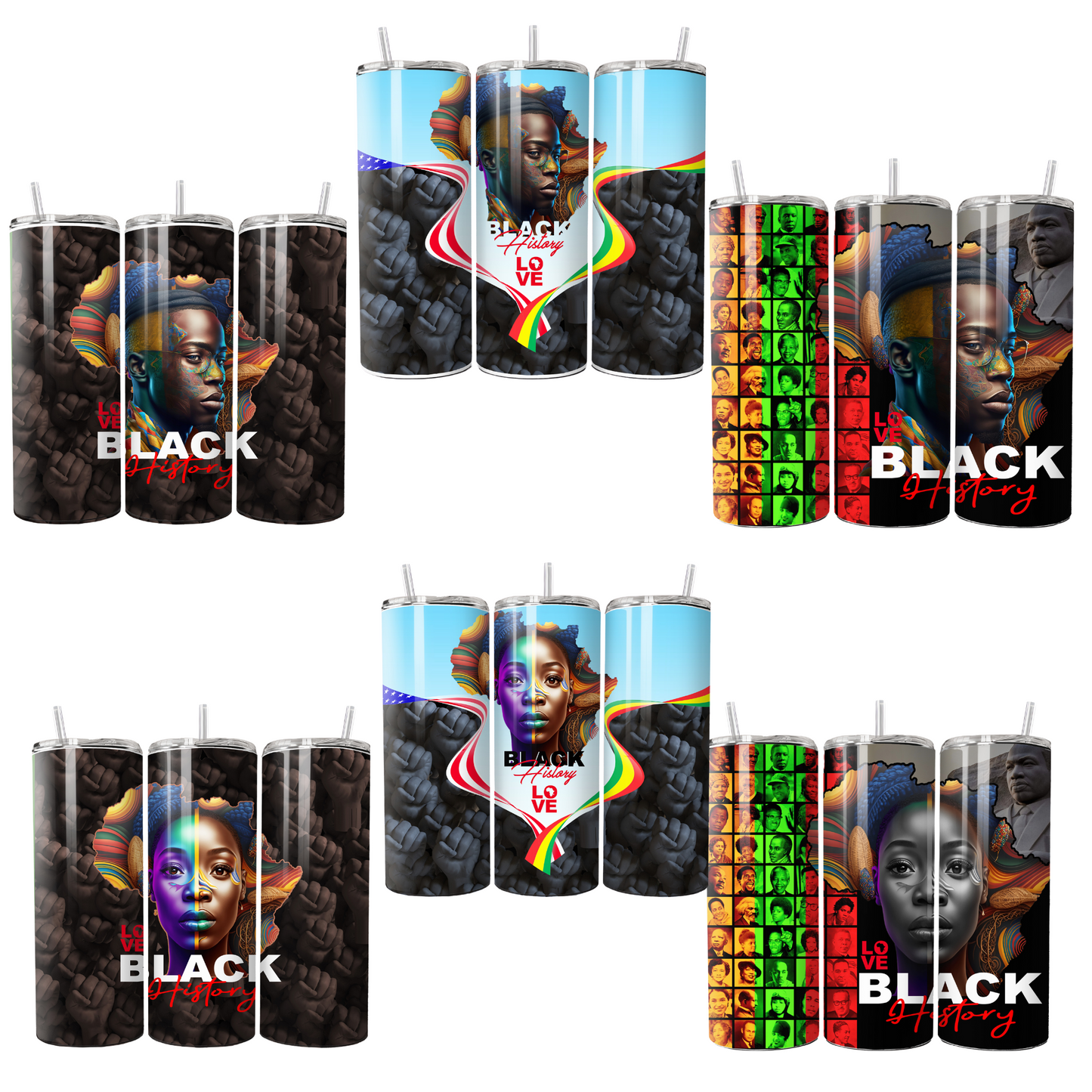 Black History (Tumbler Wraps) (Sublimation)