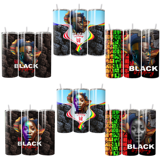 $2 Tuesday ONLY - Black History (Tumbler Wraps) (Sublimation)