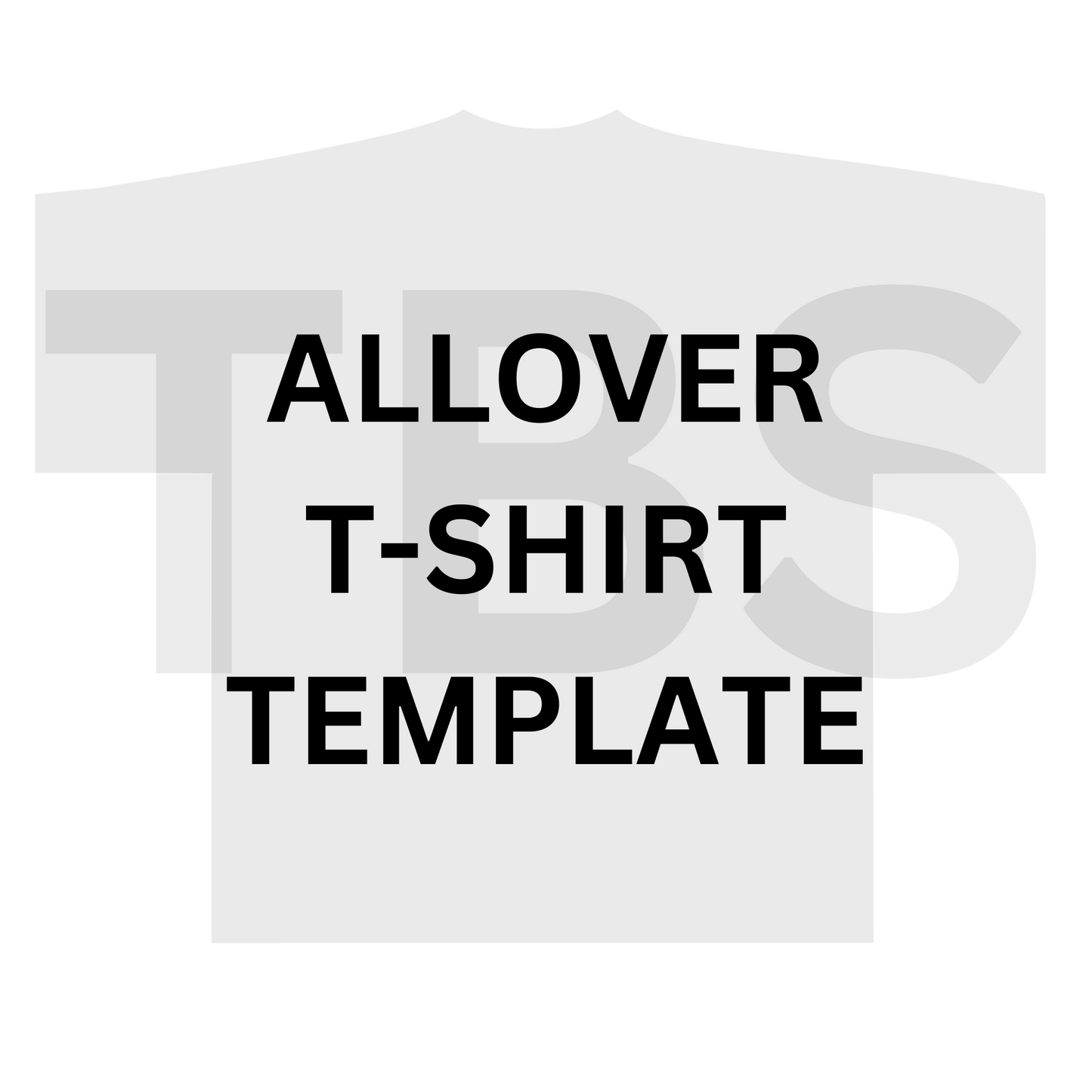 ALLOVER TSHIRT TEMPLATE