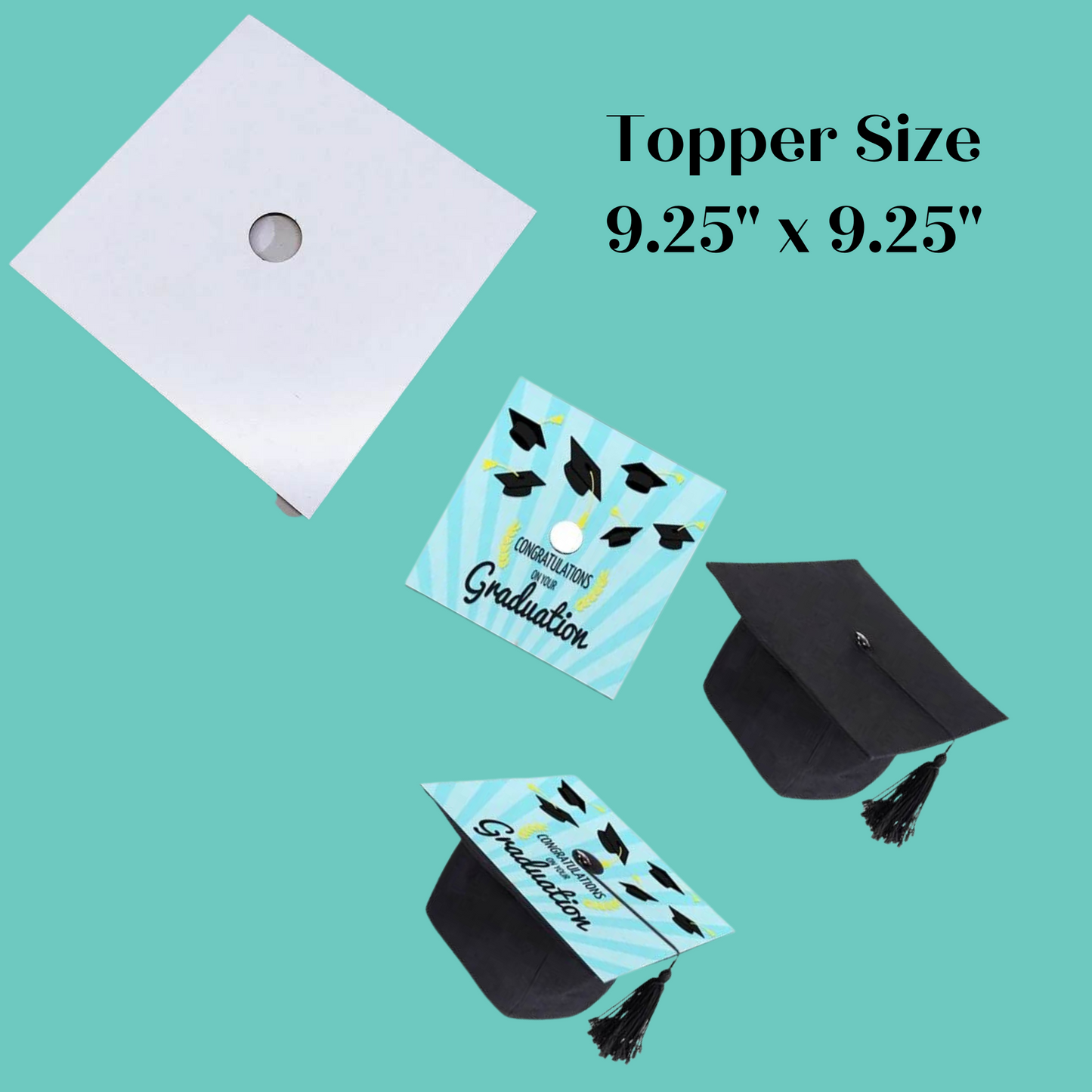Grad Cap Topper for Sublimation