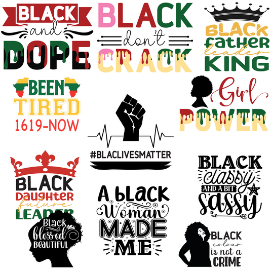 Black History_1 - SINGLE Sublimation Transfers