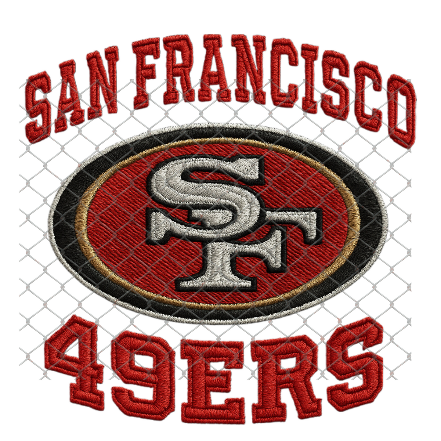 $2 Tuesday ONLY - FAUX EMBROIDERY LOOK FOOTBALL T-SHIRT TRANSFERS (SUBLIMATION)