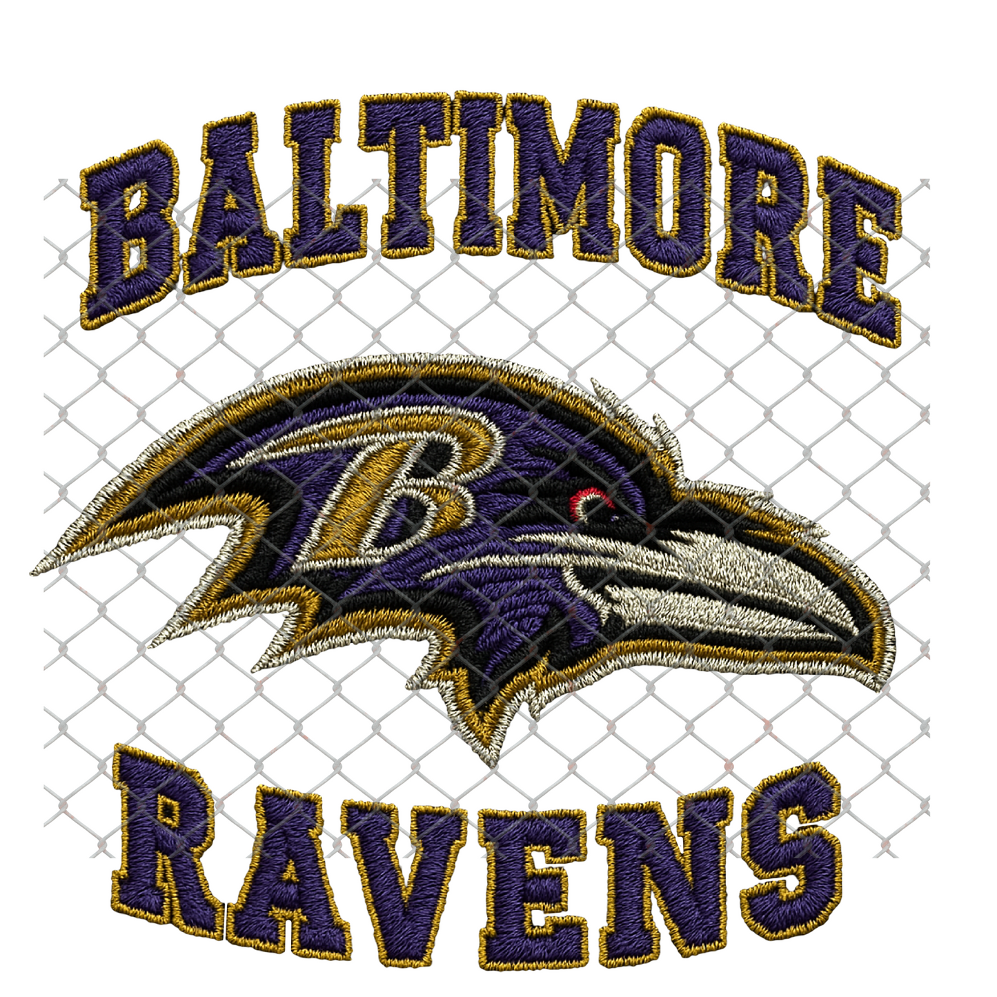 $2 Tuesday ONLY - FAUX EMBROIDERY LOOK FOOTBALL T-SHIRT TRANSFERS (SUBLIMATION)