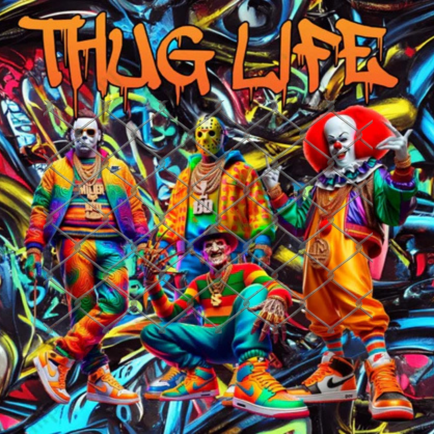 $2 Tuesday ONLY - 20oz Thug Life Halloween Sublimation Tumbler Wraps
