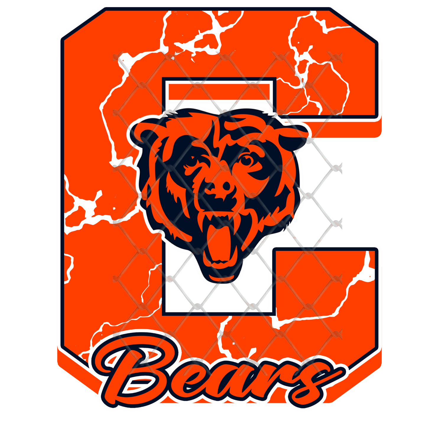 $2 Tuesday ONLY - FOOTBALL MARBLE LETTER T-SHIRT TRANSFERS (SUBLIMATION)