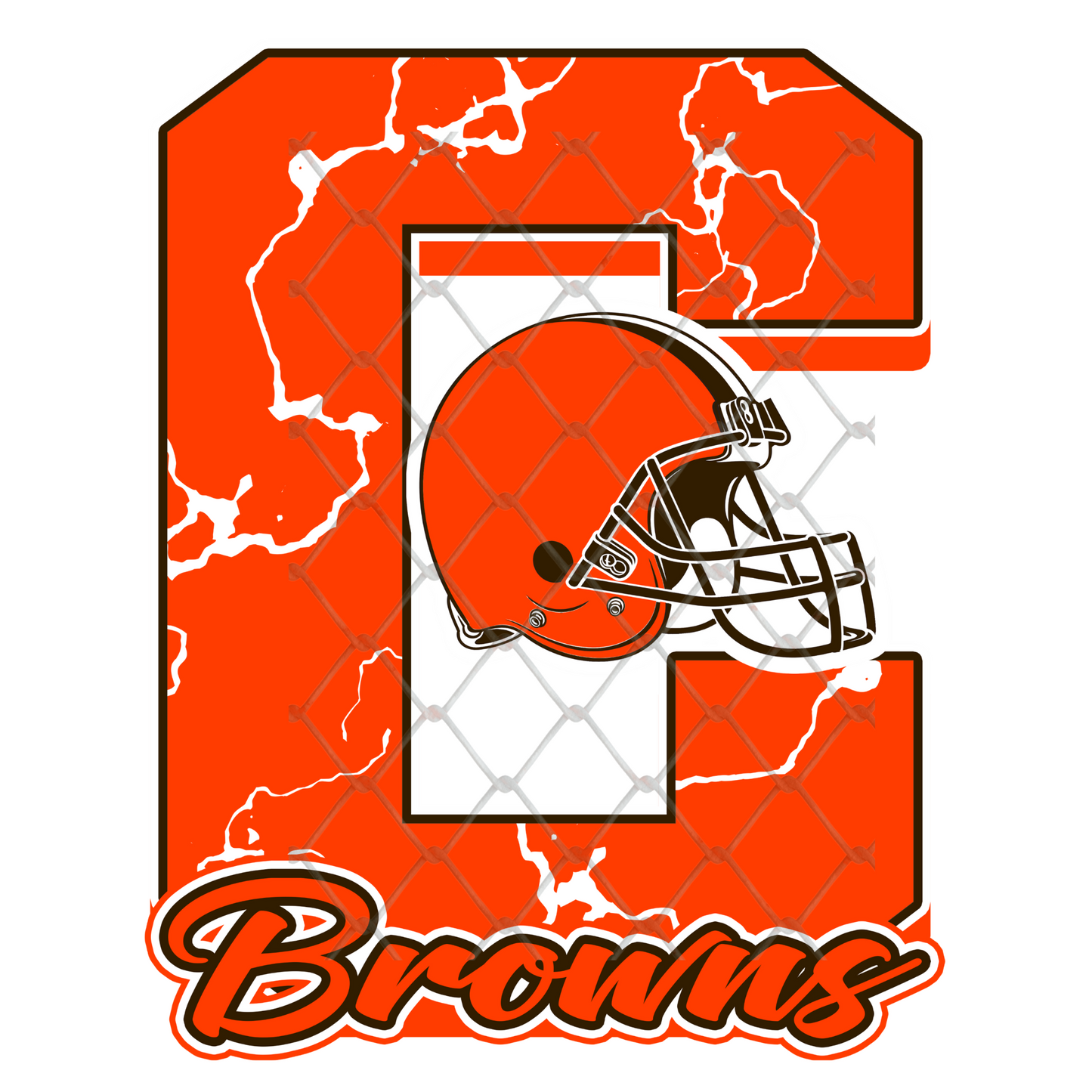 $2 Tuesday ONLY - FOOTBALL MARBLE LETTER T-SHIRT TRANSFERS (SUBLIMATION)