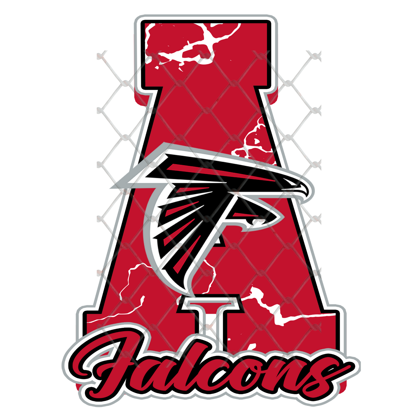 $2 Tuesday ONLY - FOOTBALL MARBLE LETTER T-SHIRT TRANSFERS (SUBLIMATION)