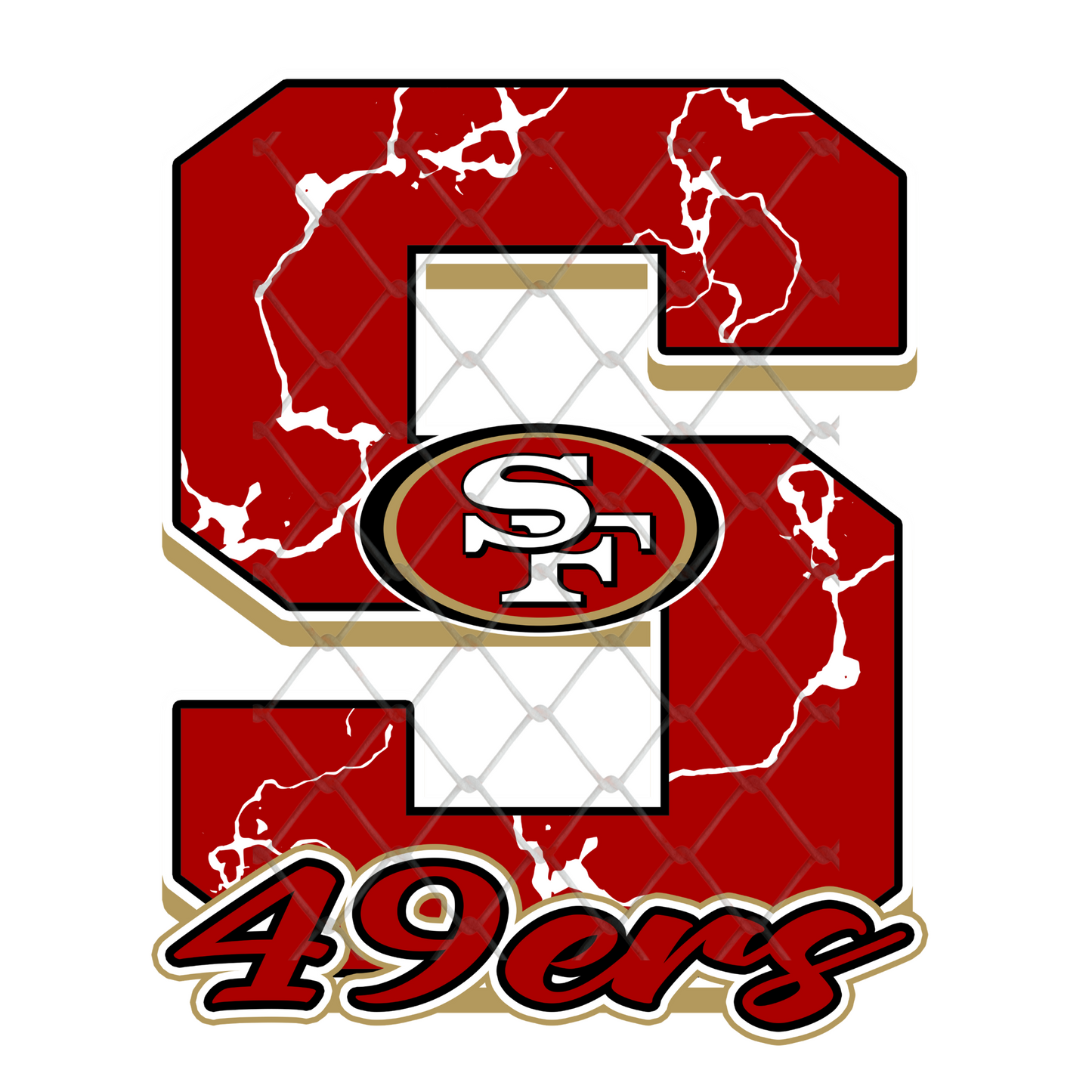 $2 Tuesday ONLY - FOOTBALL MARBLE LETTER T-SHIRT TRANSFERS (SUBLIMATION)