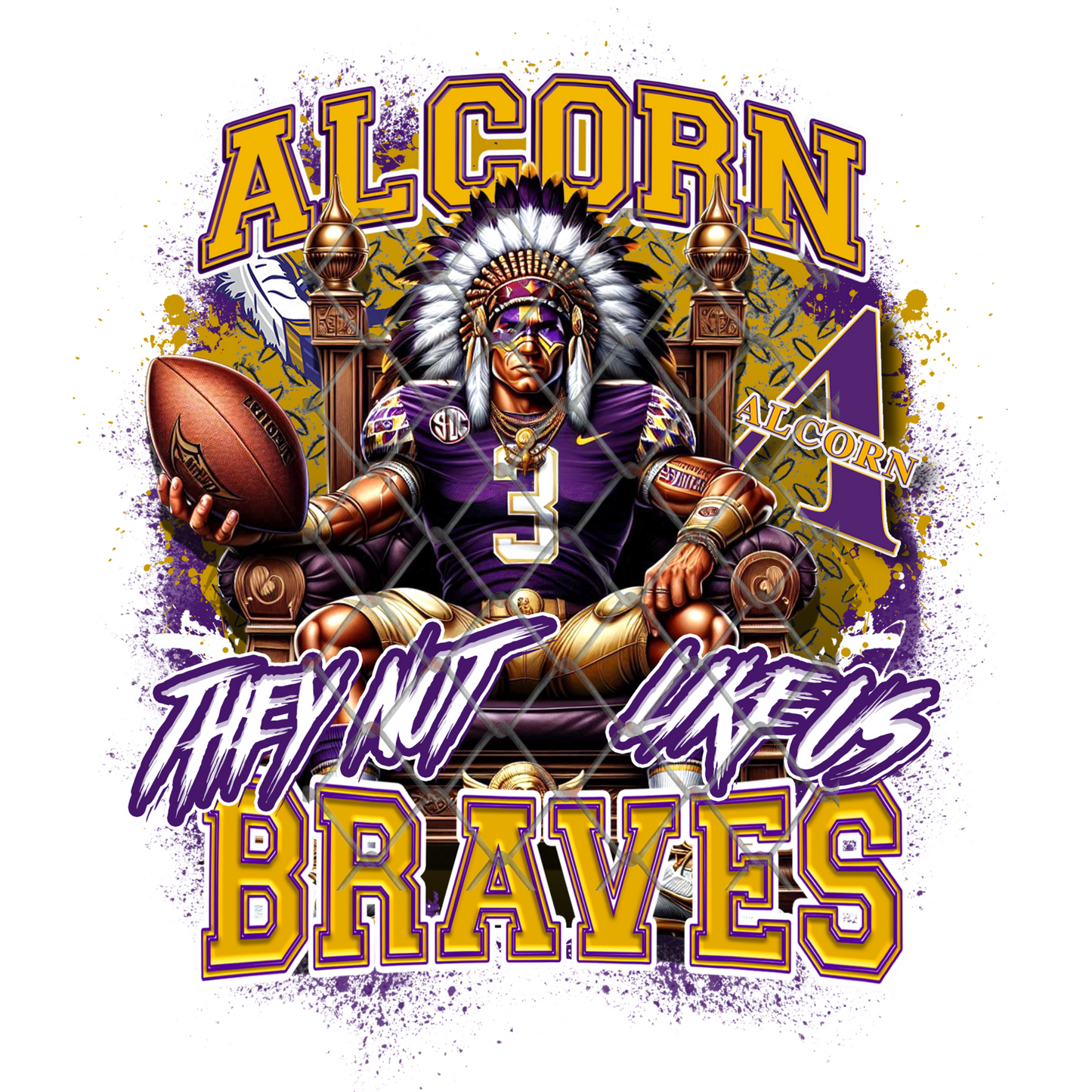 HBCU THEY NOT LIKE US FOOTBALL T-SHIRT TRANSFERS (SUBLIMATION)