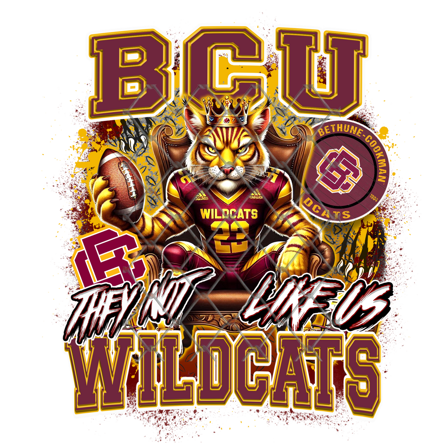 HBCU THEY NOT LIKE US FOOTBALL T-SHIRT TRANSFERS (SUBLIMATION)