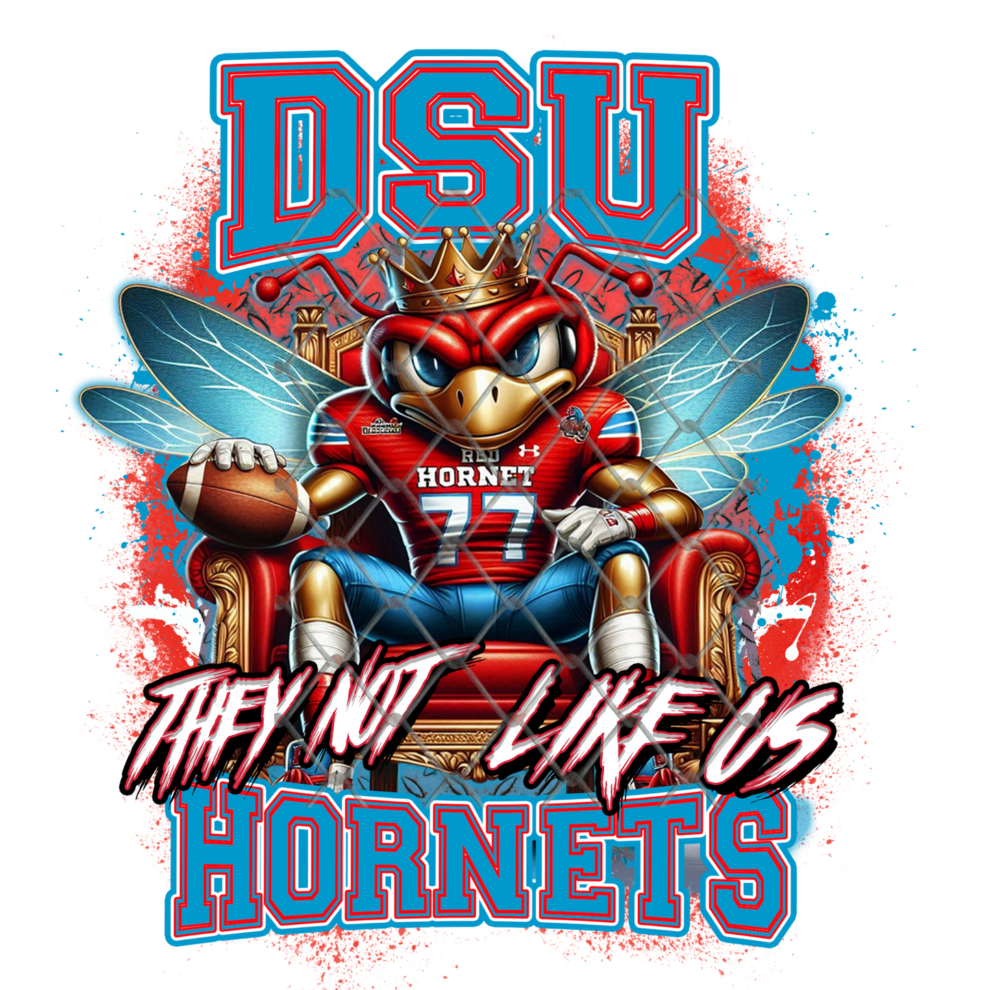 HBCU THEY NOT LIKE US FOOTBALL T-SHIRT TRANSFERS (SUBLIMATION)