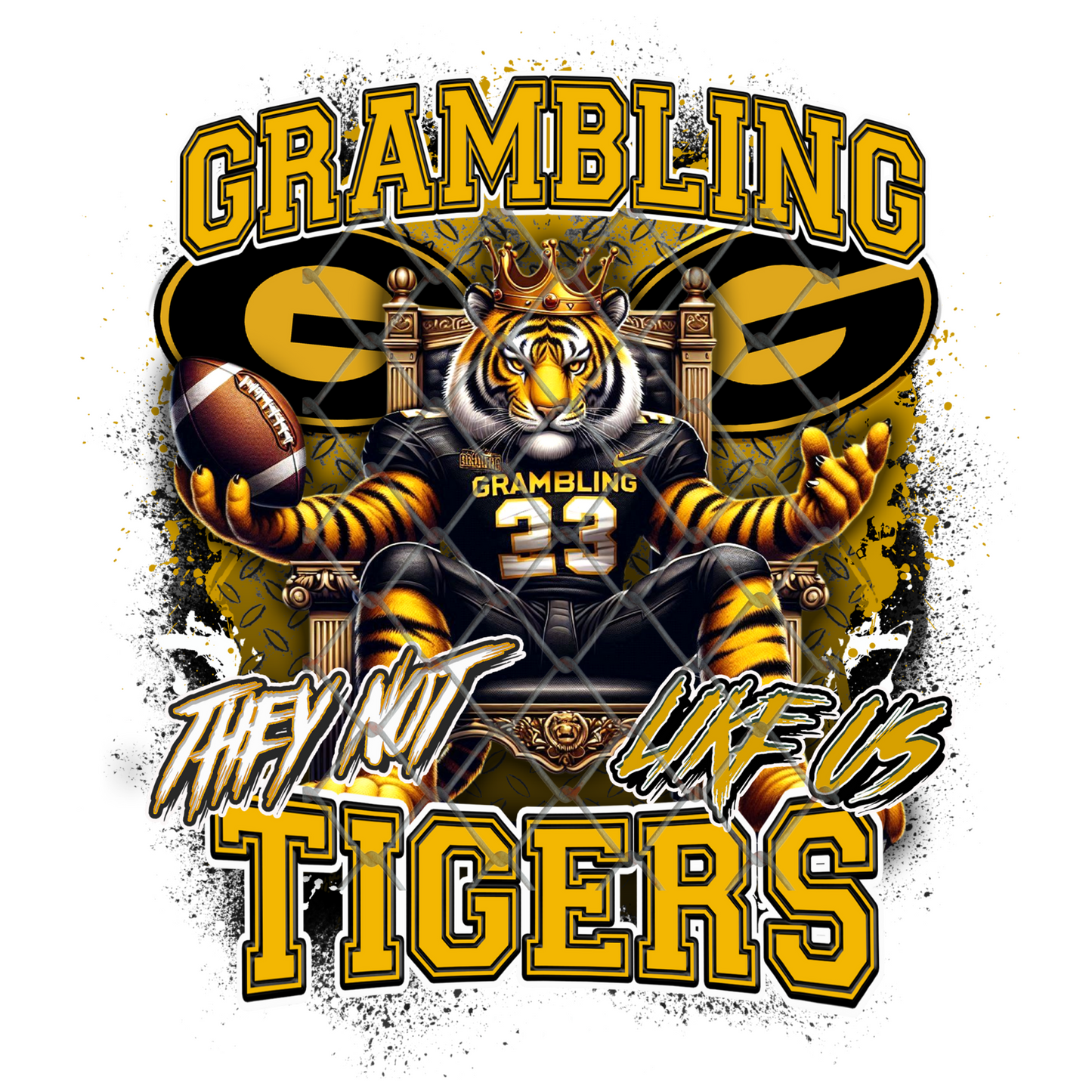 HBCU THEY NOT LIKE US FOOTBALL T-SHIRT TRANSFERS (SUBLIMATION)