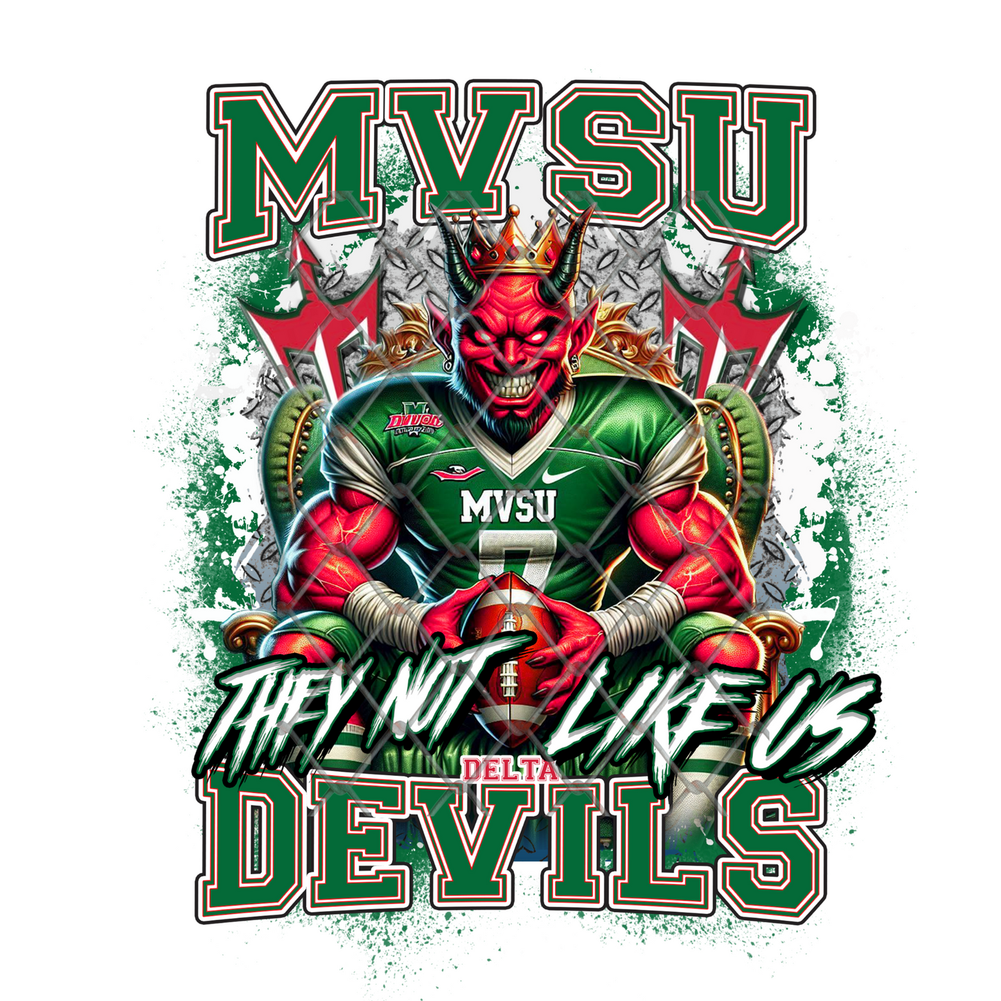 HBCU THEY NOT LIKE US FOOTBALL T-SHIRT TRANSFERS (SUBLIMATION)