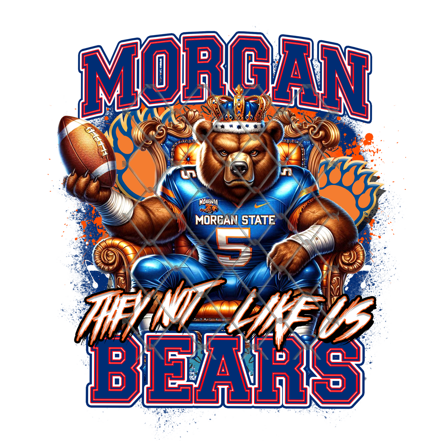 HBCU THEY NOT LIKE US FOOTBALL T-SHIRT TRANSFERS (SUBLIMATION)