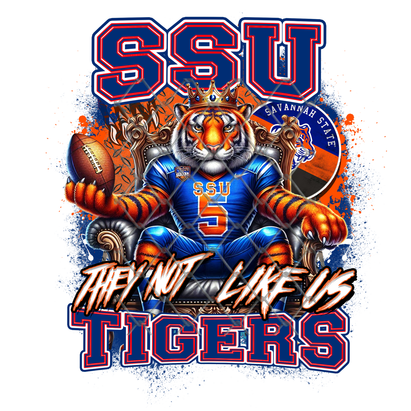 HBCU THEY NOT LIKE US FOOTBALL T-SHIRT TRANSFERS (SUBLIMATION)