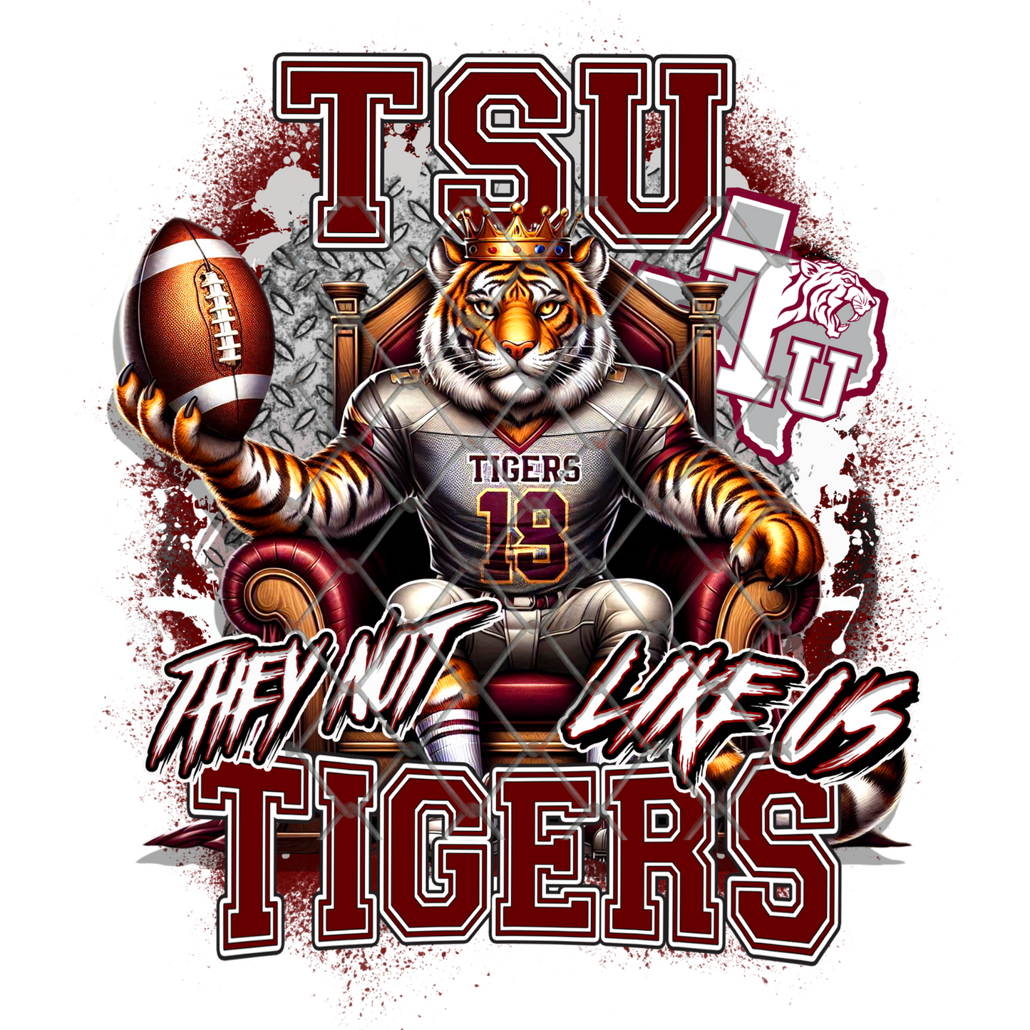 HBCU THEY NOT LIKE US FOOTBALL T-SHIRT TRANSFERS (SUBLIMATION)