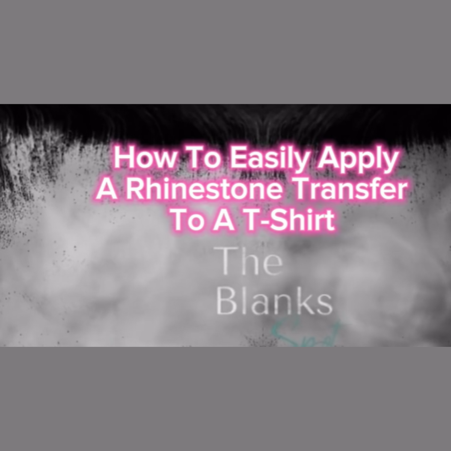 How To Easily Apply A Rhinestone Transfer To A T-Shirt (Digital)