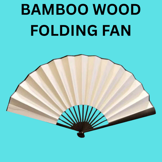 Fan (BAMBOO WOOD) Blank for Sublimation