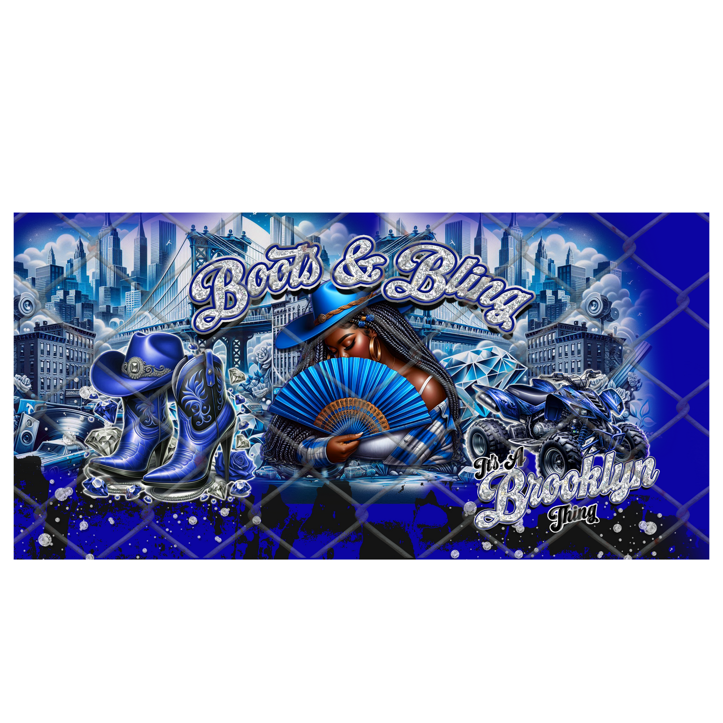 BOOTS & PEARLS (REP MY STATE) CLACK FAN TRANSFERS (Sublimation)(Ready to Press)
