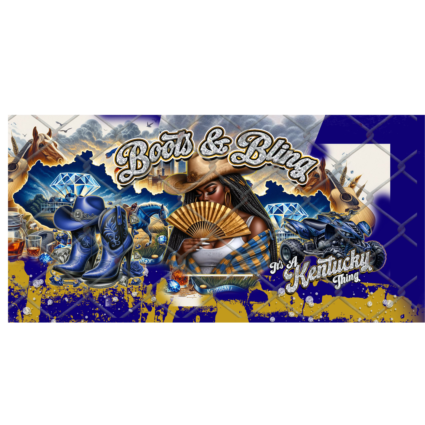 BOOTS & PEARLS (REP MY STATE) CLACK FAN TRANSFERS (Sublimation)(Ready to Press)