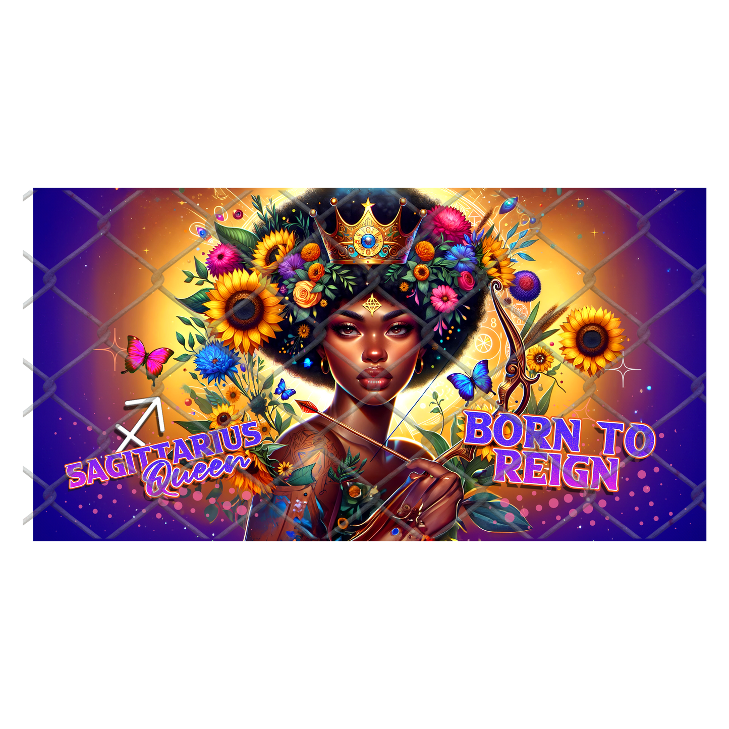 ZODIAC QUEENS CLACK FAN TRANSFER (Sublimation) (SINGLES) (Ready to Press)