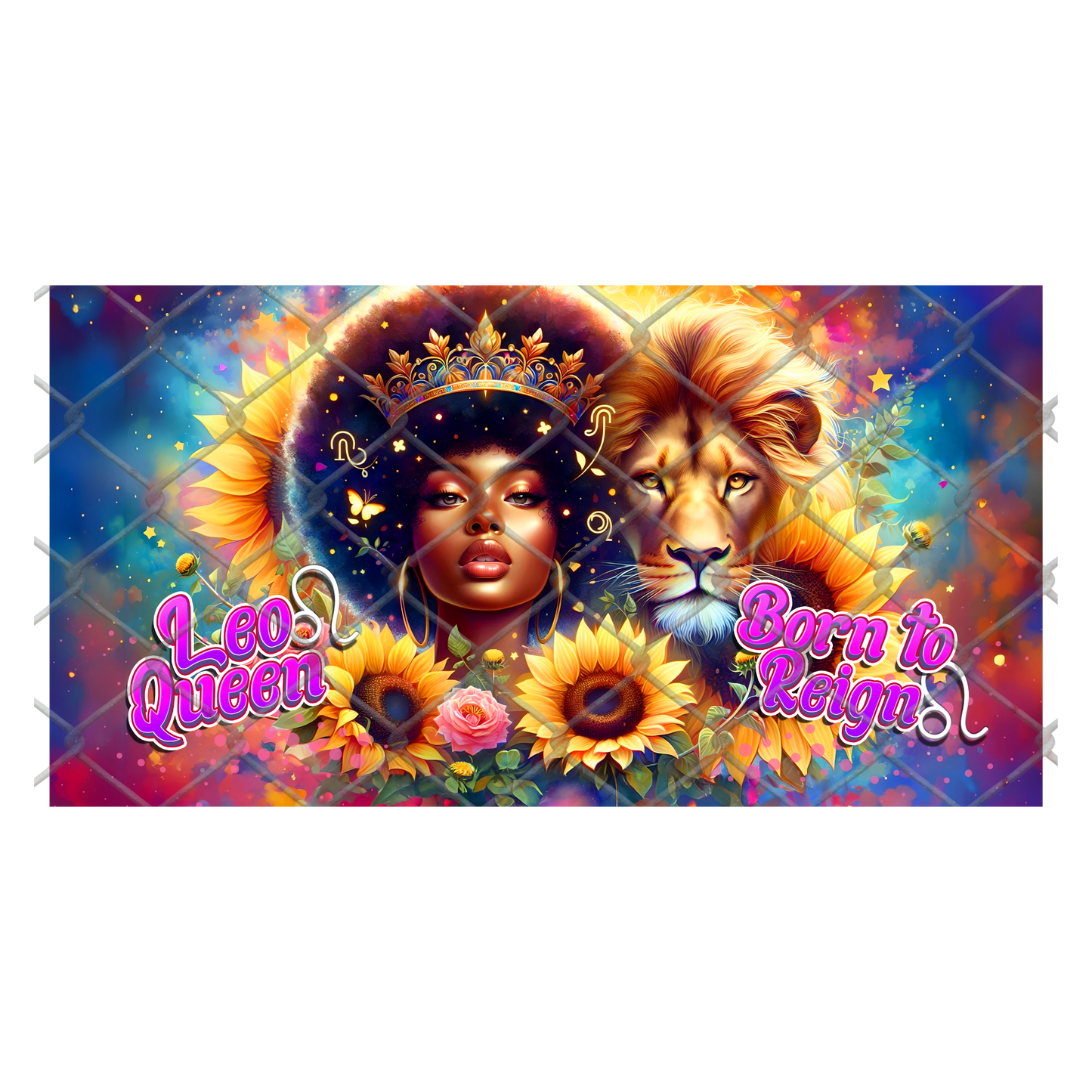 ZODIAC QUEENS CLACK FAN TRANSFER (Sublimation) (SINGLES) (Ready to Press)