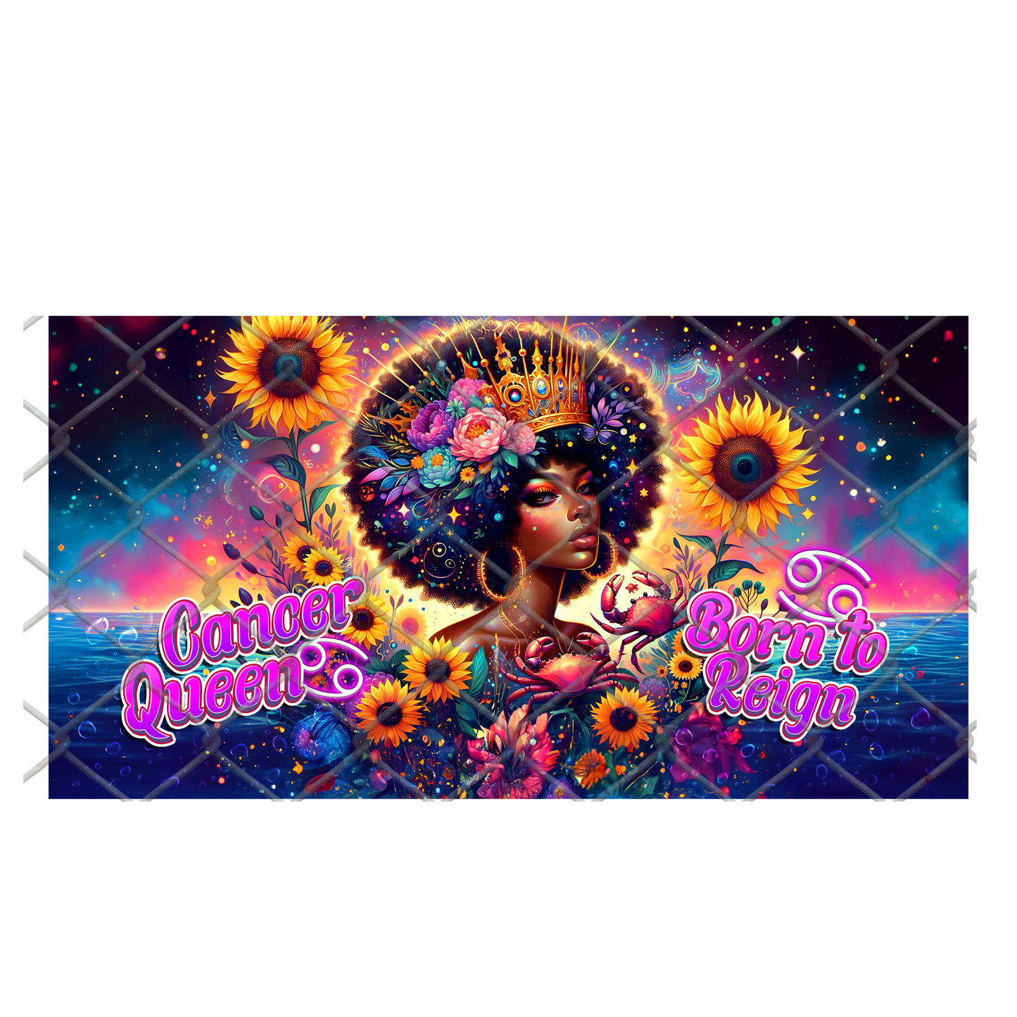 ZODIAC QUEENS CLACK FAN TRANSFER (Sublimation) (SINGLES) (Ready to Press)