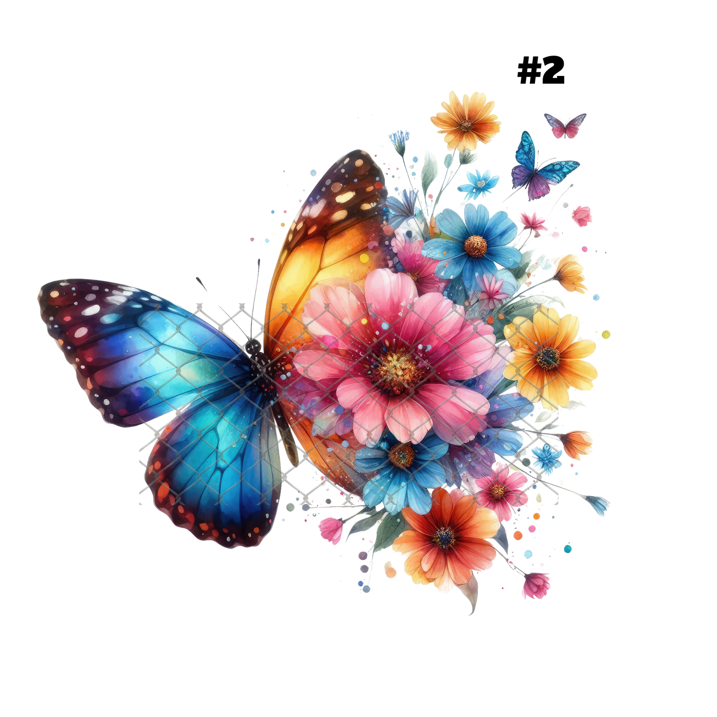 $2 Tuesday ONLY - BUTTERFLY T-Shirt Sublimation Transfers