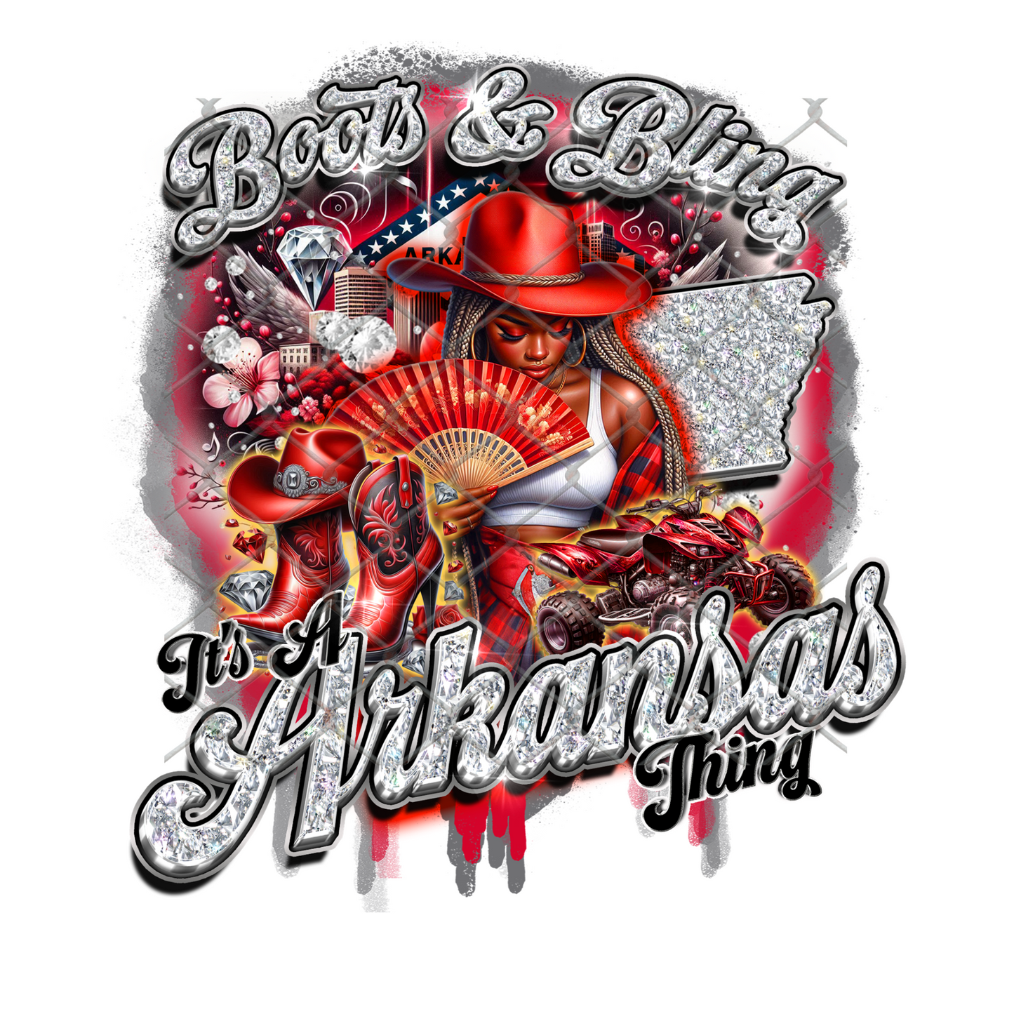 BOOTS (REP YOUR STATE) SUBLIMATION T-SHIRT Transfers