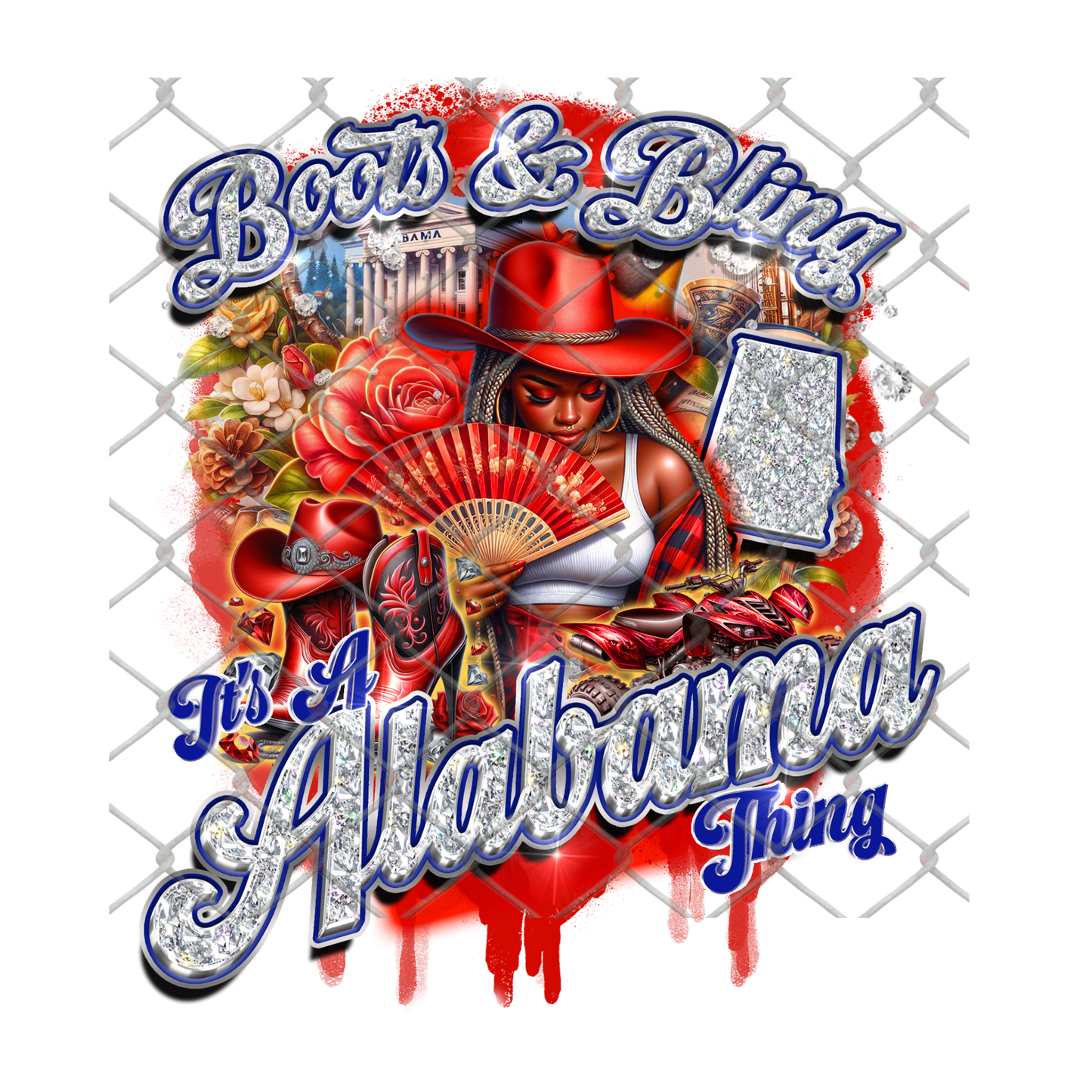 BOOTS (REP YOUR STATE) SUBLIMATION T-SHIRT Transfers