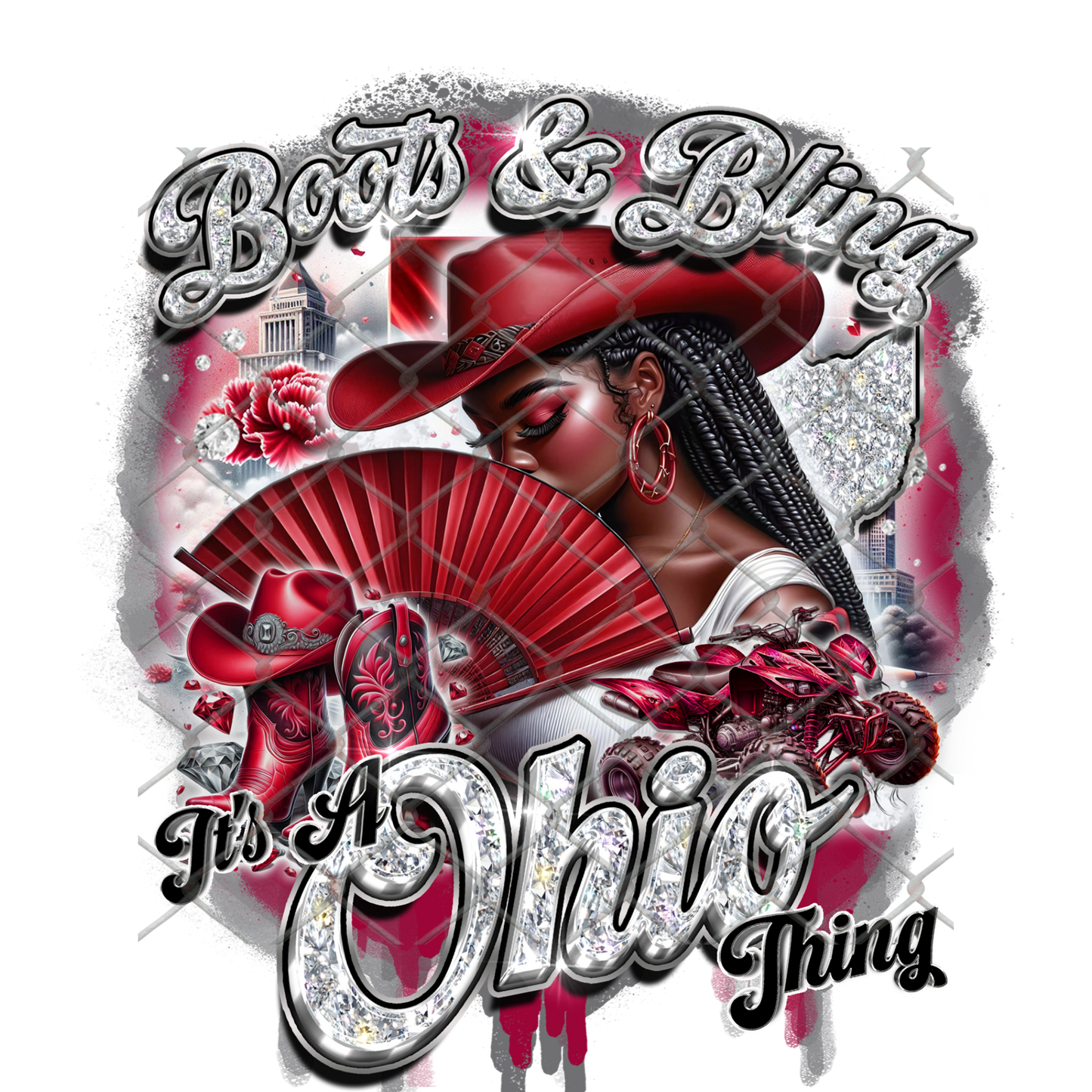 BOOTS (REP YOUR STATE) SUBLIMATION T-SHIRT Transfers