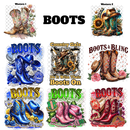 BOOTS SUBLIMATION T-SHIRT Transfers (Singles)