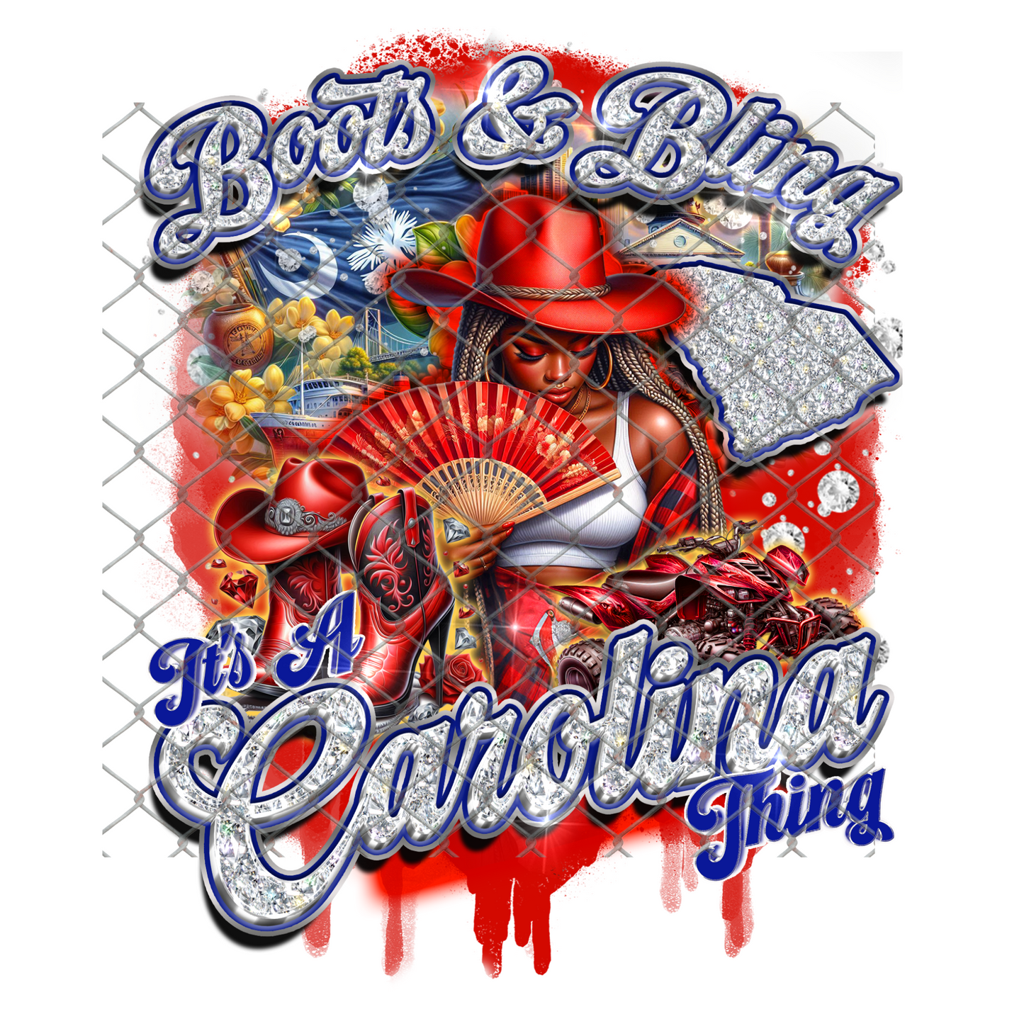 $2 Tuesday ONLY - BOOTS (REP YOUR STATE) SUBLIMATION T-SHIRT Transfers