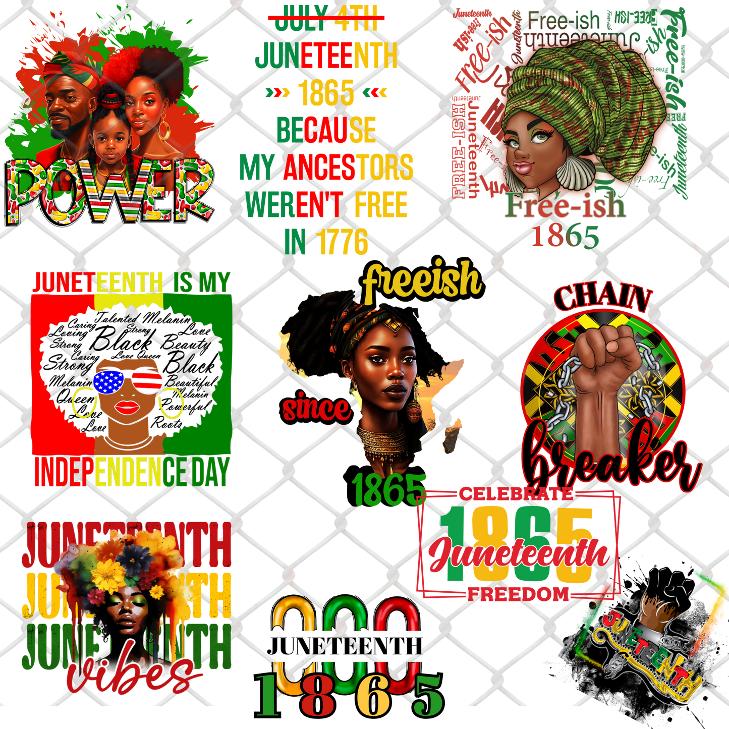 JUNETEENTH (Singles) Sublimation Transfers