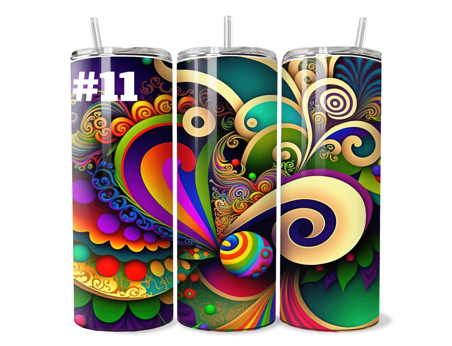 Mardi Gras Sublimation Tumbler Wraps