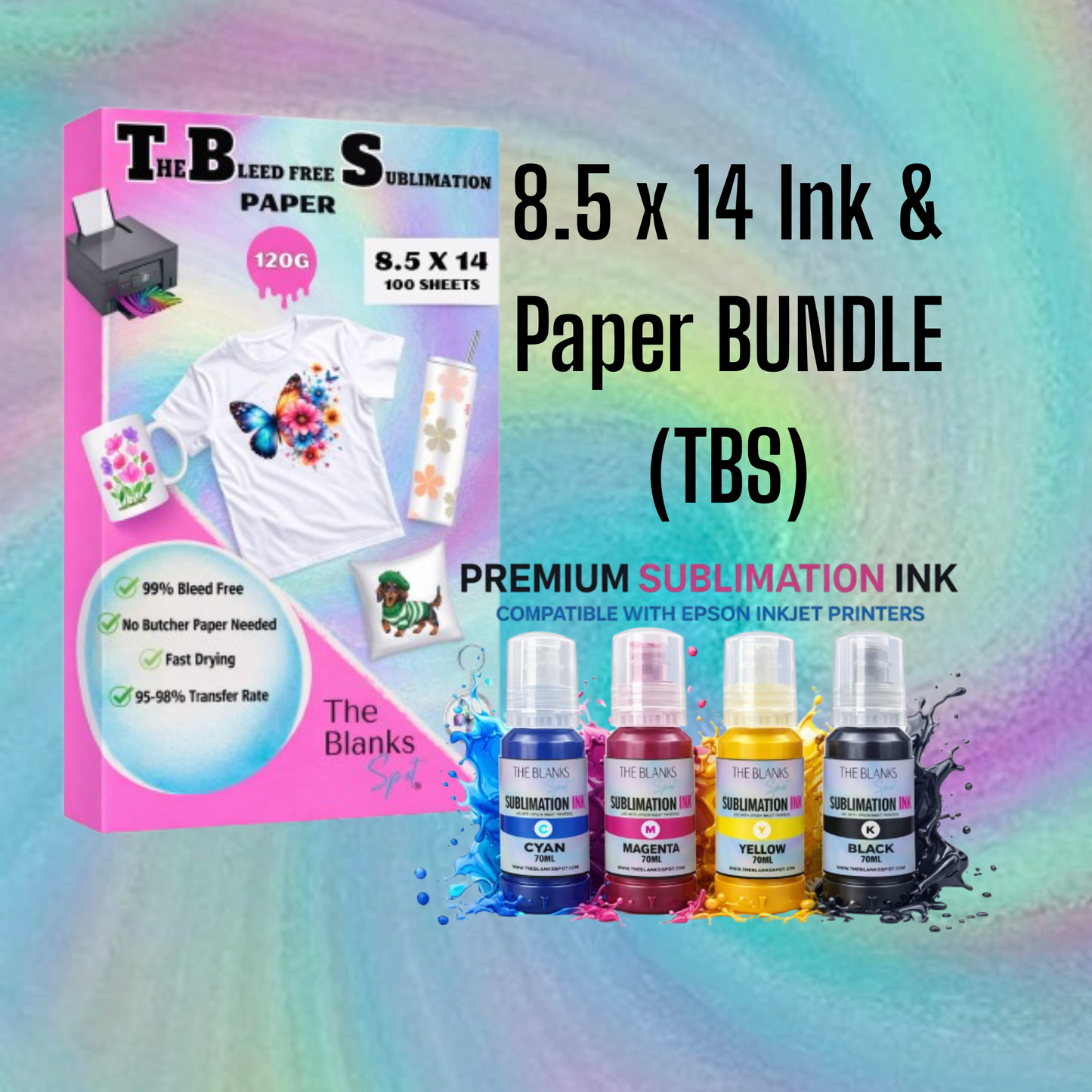 Sublimation Ink & Paper BUNDLE (TBS)