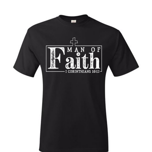 MAN OF FAITH (Screen Print TRANSFER ONLY)