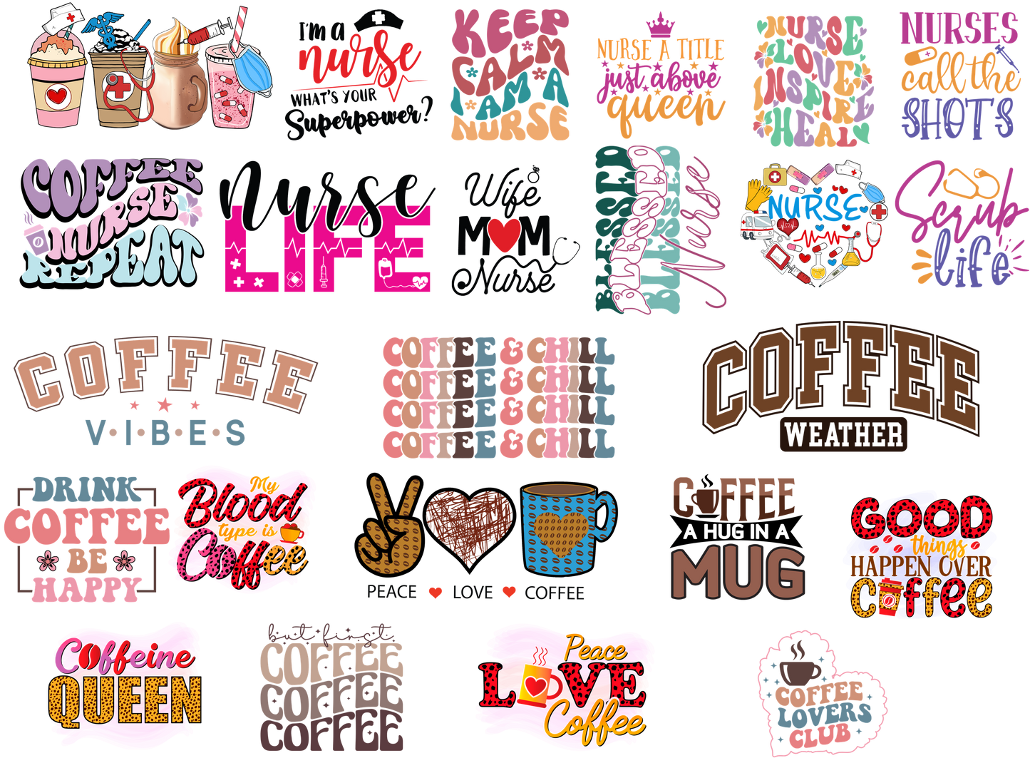 11oz Sublimation Coffee Mug Gang Sheets